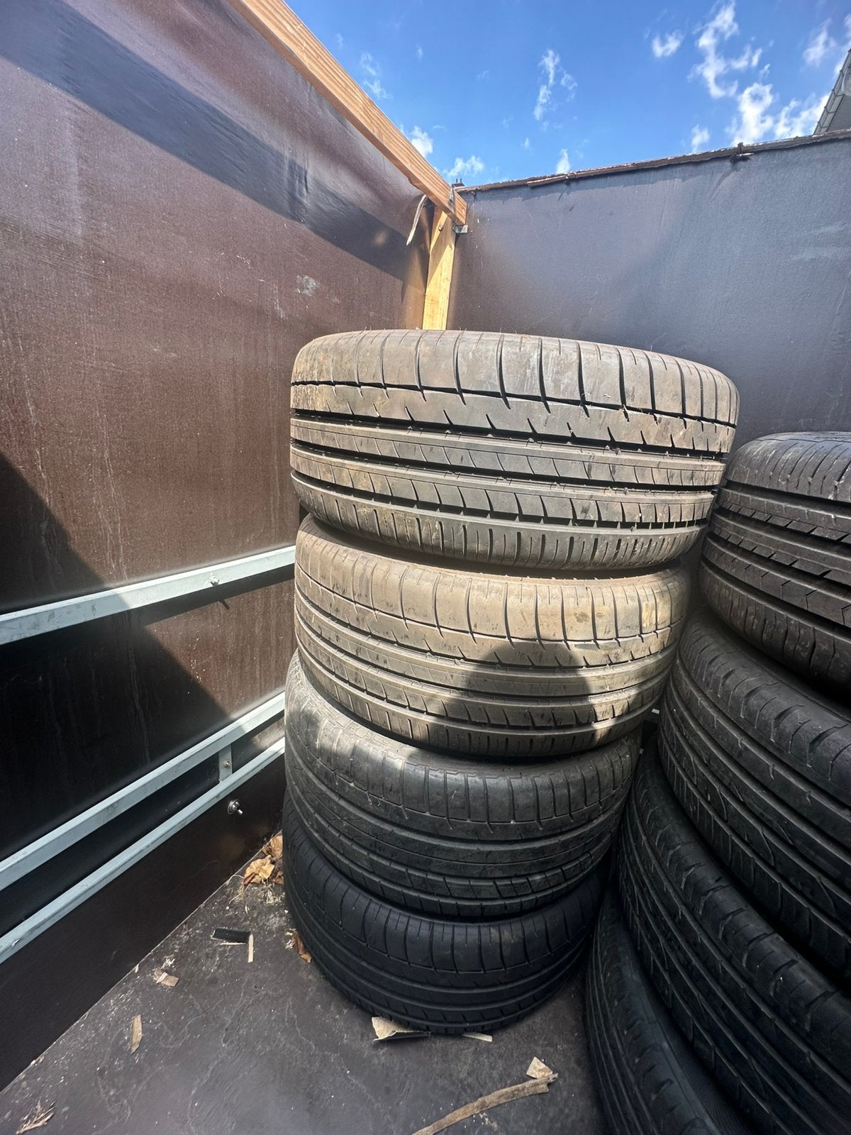 19" AMG look velgen + Triangle banden 255/35 R19, Ophalen, Gebruikt