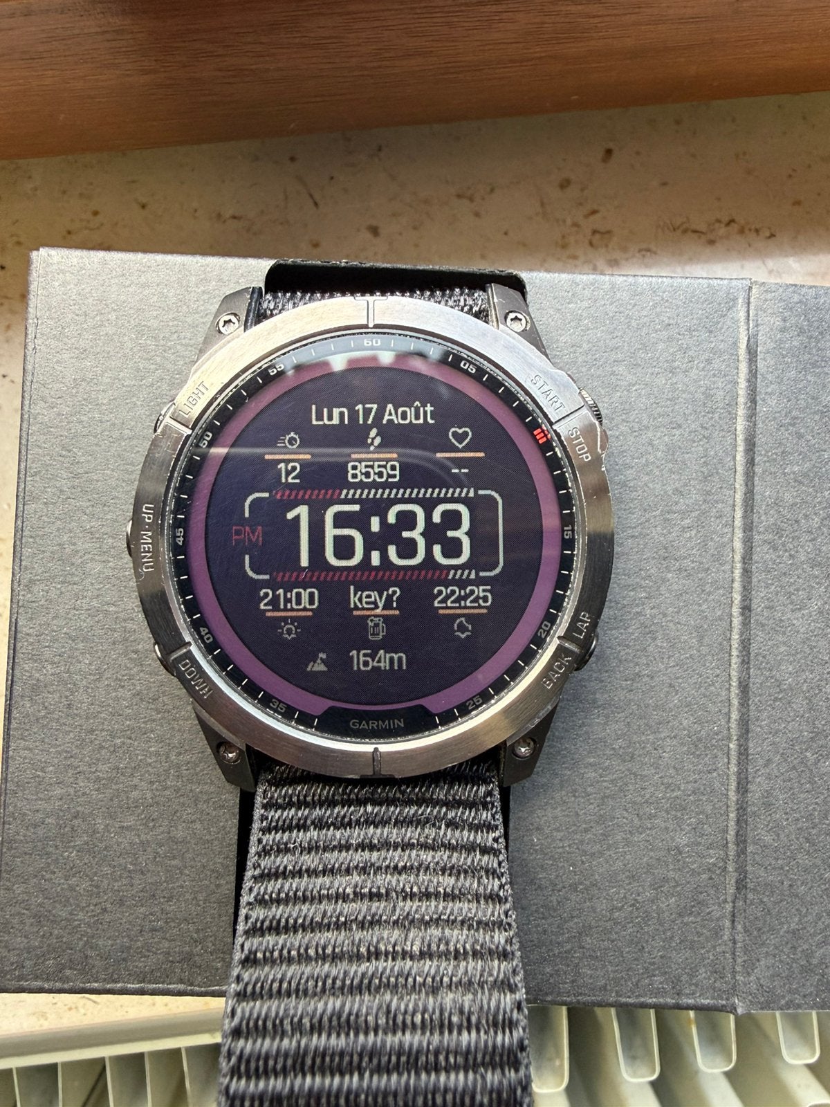 Montre Garmin fenix 7x solar, Enlèvement