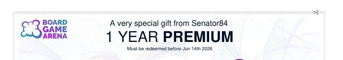 1 Jaar premium Board Game Arena Gift code, Vijf spelers of meer, Ophalen of Verzenden, Nieuw, Andere