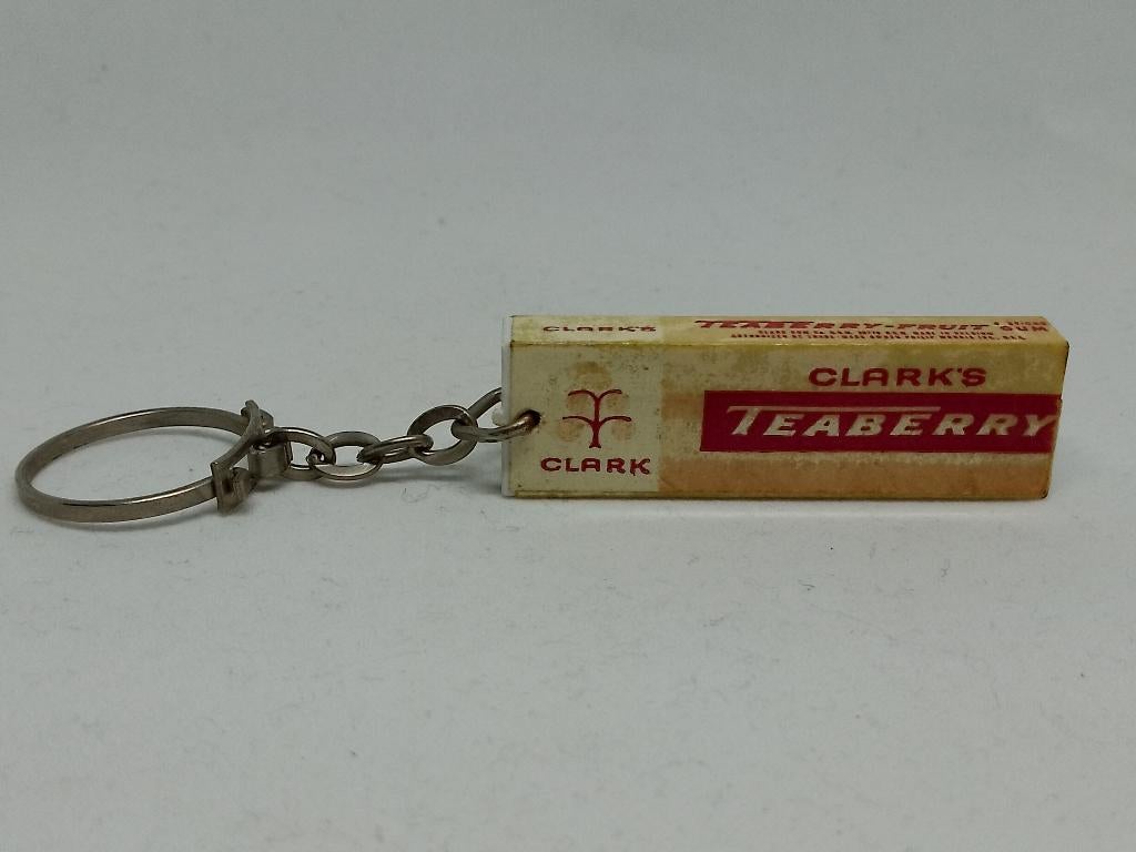 Retro Sleutelhanger Clark's Teaberry Kauwgom – Vintage Snoep, Ophalen of Verzenden, Gebruikt, Merk