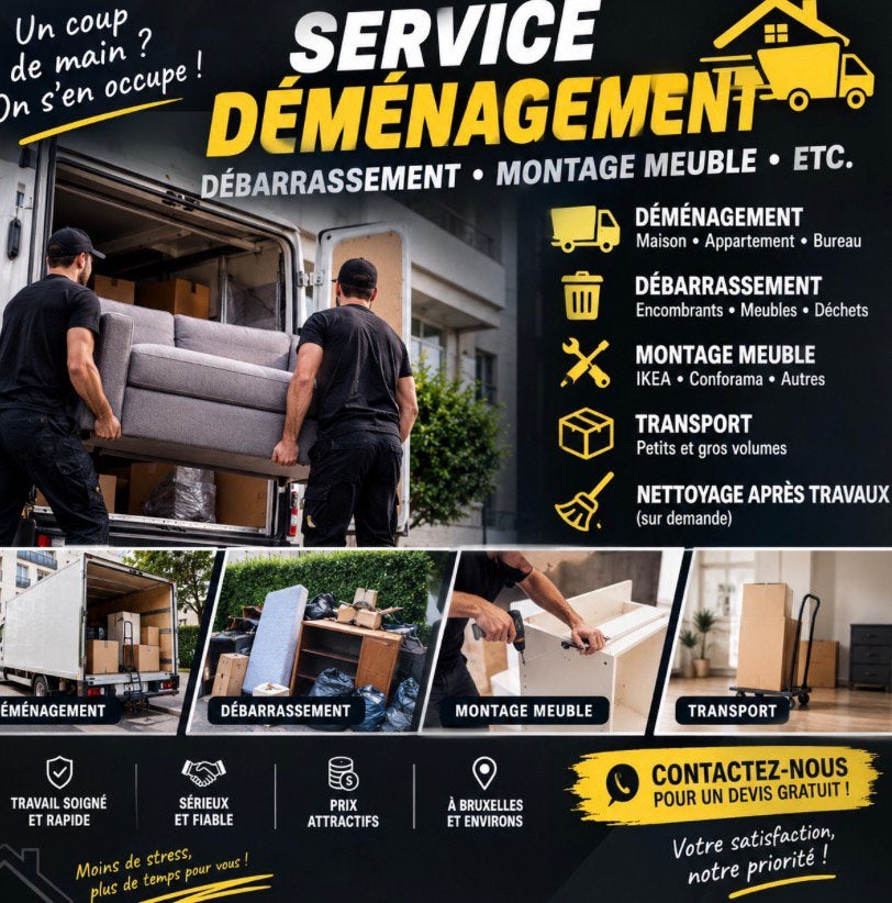 Service demenagement,motage…, Tickets & Billets