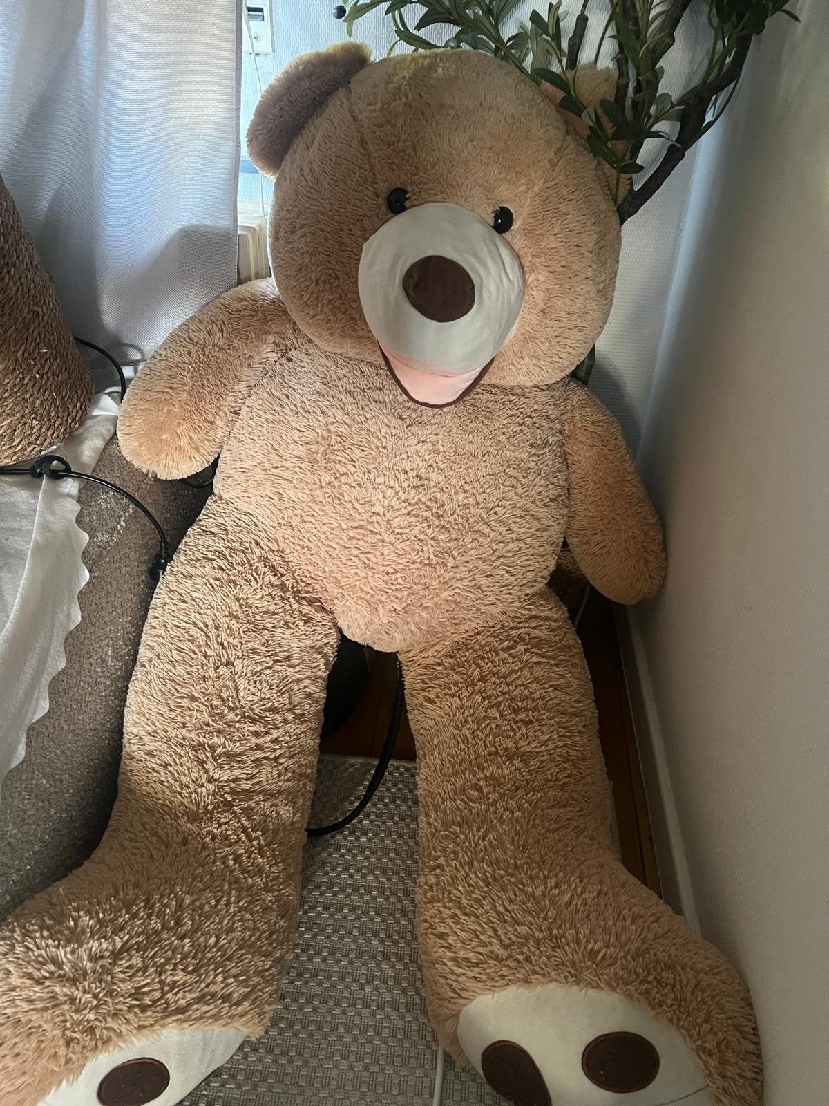Teddy bear (nounoursse) 1m60-70, Collections, Enlèvement, Comme neuf
