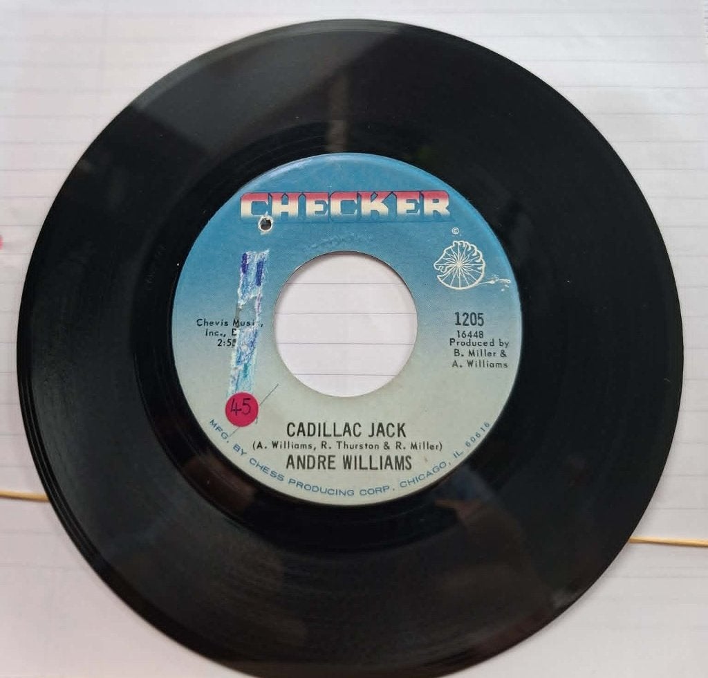 Popcorn Groove/André Williams - Cadillac Jack, Gebruikt, Originele persing, 7 inch, Ophalen of Verzenden