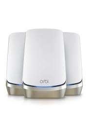 Netgear Orbi RBKE963 - Mesh WiFi - AXE11000 - 3-Pack - Wit, Computers en Software, Ophalen of Verzenden, Refurbished, Netgear