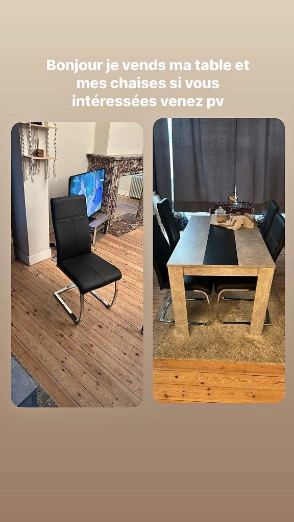 Table et chaises, Teck, Cinq personnes ou plus, Comme neuf, Enlèvement