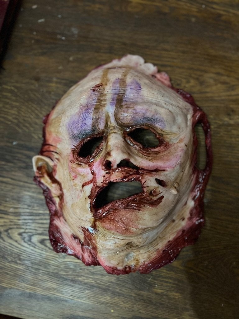 Siliconen deluxe 1:1 Replica Texas Chainsaw massacre mask, Collections, Cinéma & Télévision, Enlèvement ou Envoi, Neuf, Film, Statue, Réplique ou Modèle