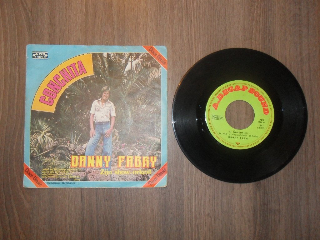 Danny Fabry - Conchita, Enlèvement ou Envoi, Utilisé, 7 inch, Chanson réaliste ou Smartlap