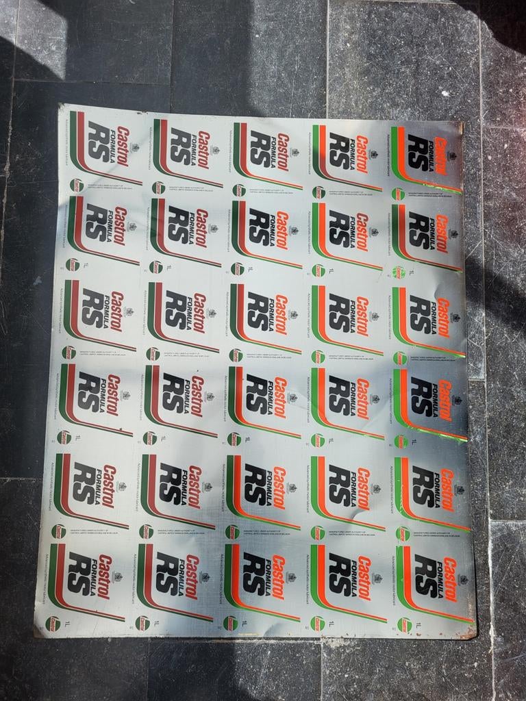 Castrol plaat van blikken zeldzaam, Verzamelen, Ophalen