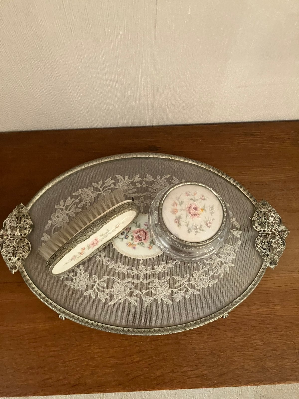 Vintage vanity kaptafelset, Ophalen