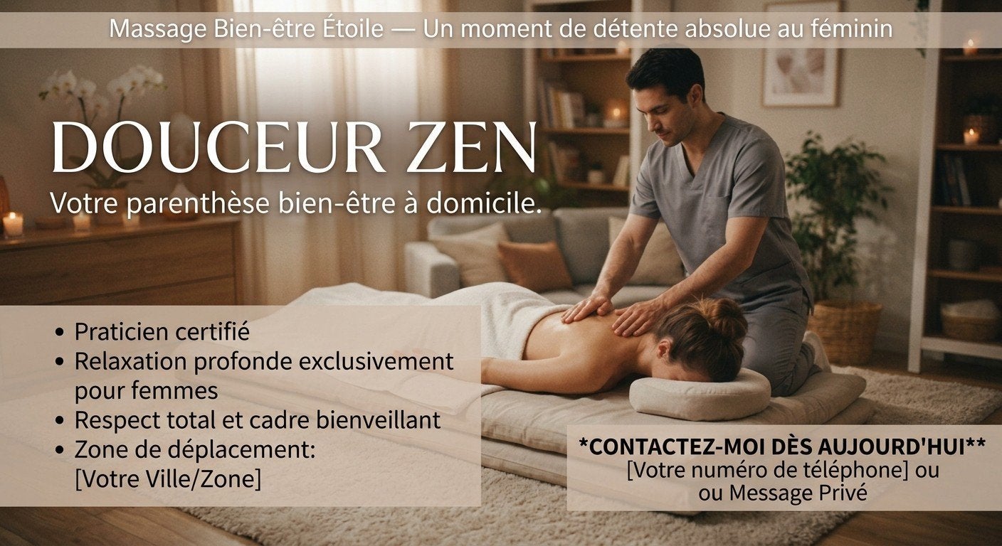 Douceur Zen — Votre parenthèse bien-être à domicile, Enlèvement