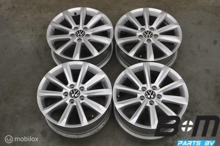 Org. 17 inch Helsinki velgen VW Passat B8 - T-Roc 3G0601025C, Auto-onderdelen, Banden en Velgen, Gebruikt, Velg(en), 17 inch, Personenwagen