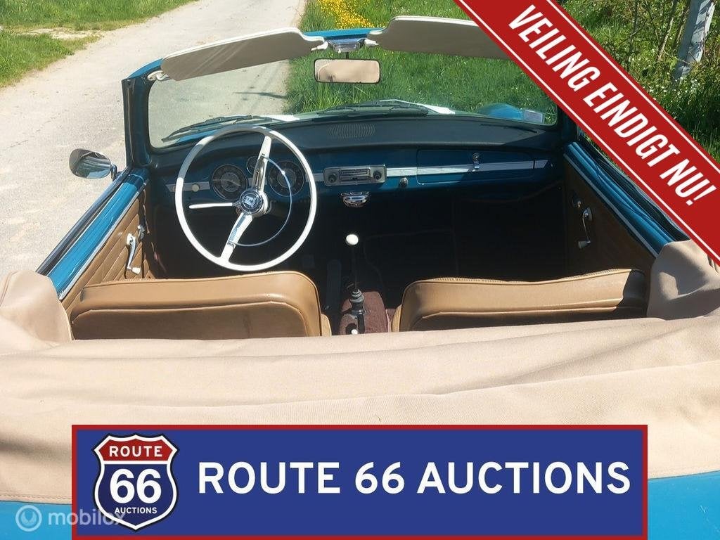 Volkswagen Karmann Ghia Cabriolet | 1966 | Route 66 Auctions, Achat, Entreprise, Autre carrosserie, Essence