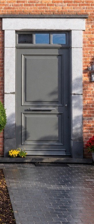 Meranti voordeur Belisol, 215 cm of meer, Glas, Ophalen, 100 tot 120 cm