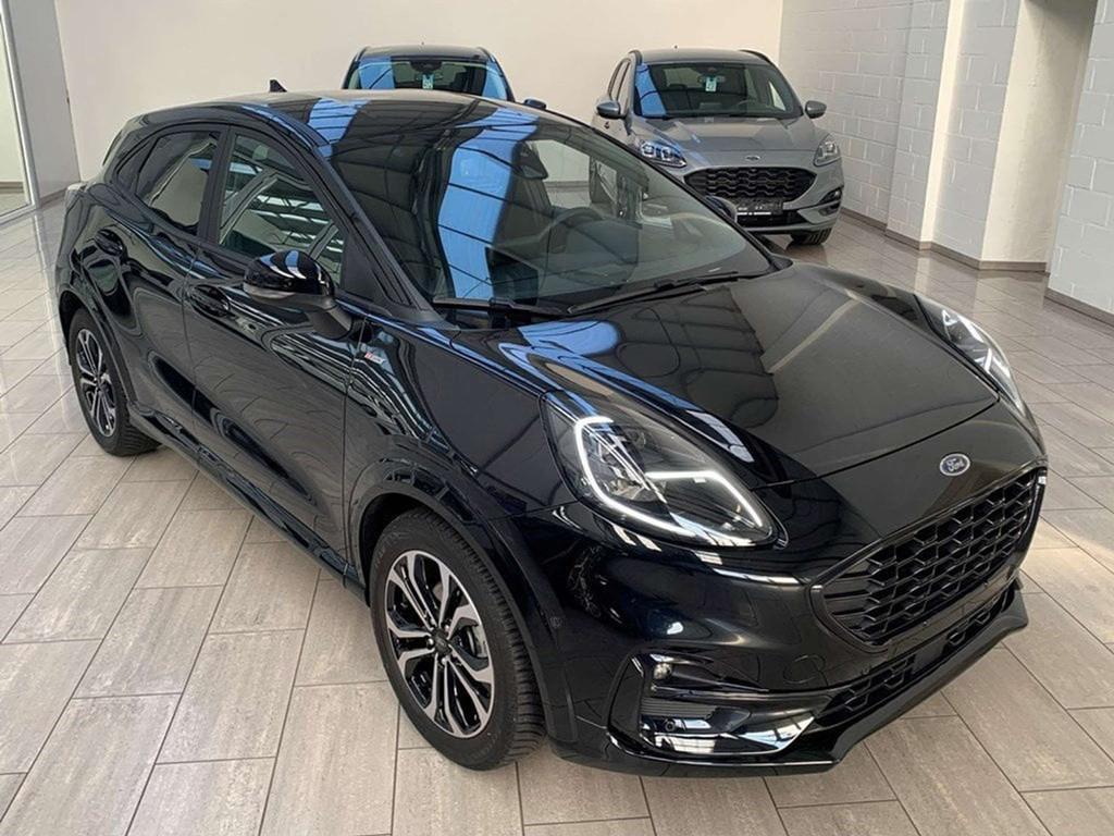 Ford Puma Ecoboost mHEV ST-Line X (bj 2021), Auto's, Stof, Zwart, Parkeersensor, SUV of Terreinwagen