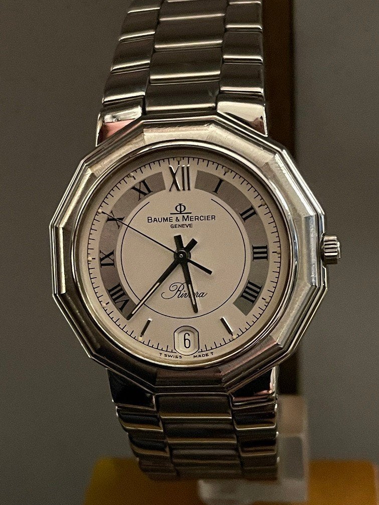 Zeer mooi HORLOGE Baume et Mercier RIVIERA 5131 34mm, Bijoux, Sacs & Beauté, Montre-bracelet, Autres marques, Enlèvement ou Envoi
