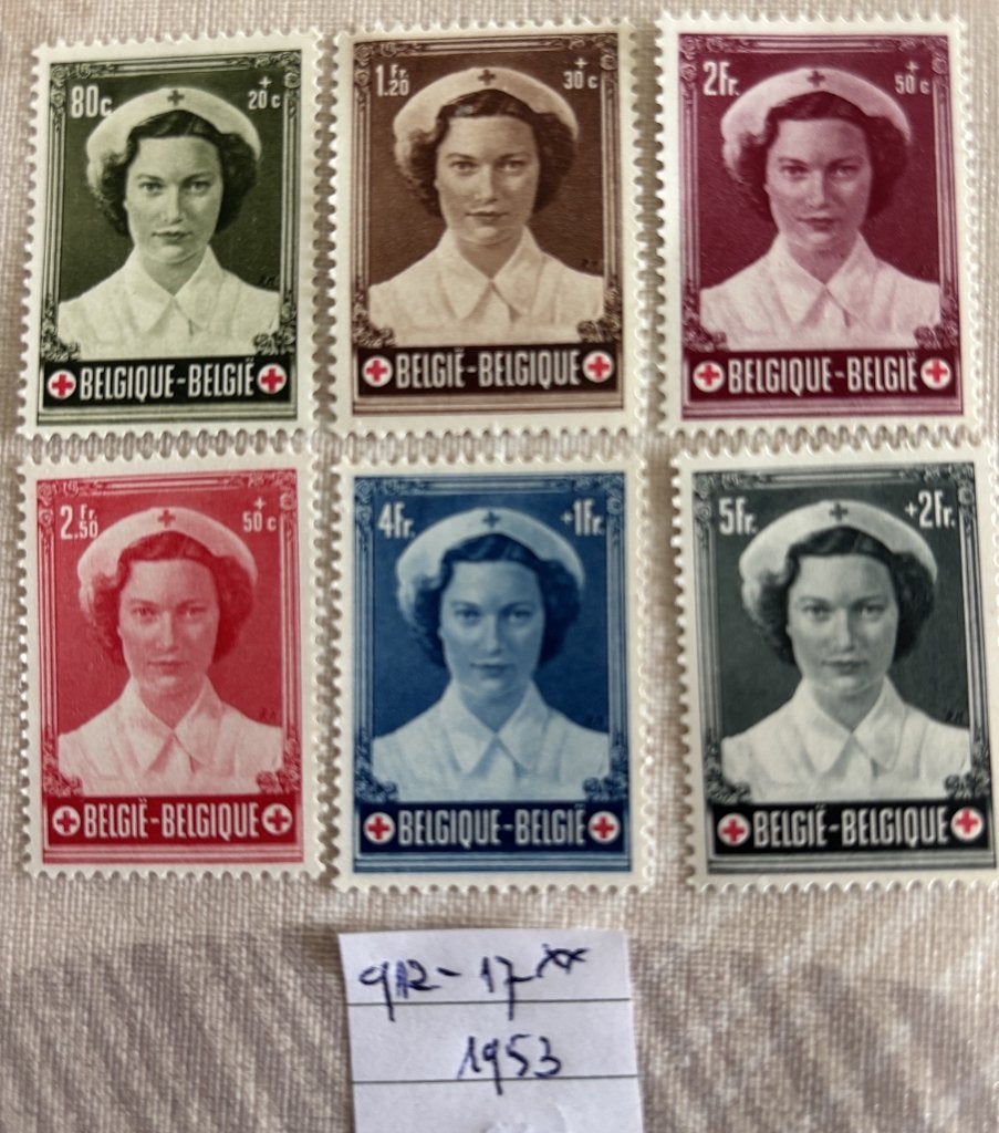 BELGIE - 912-917 **, Verzenden, Koninklijk huis, Frankeerzegel, Postfris