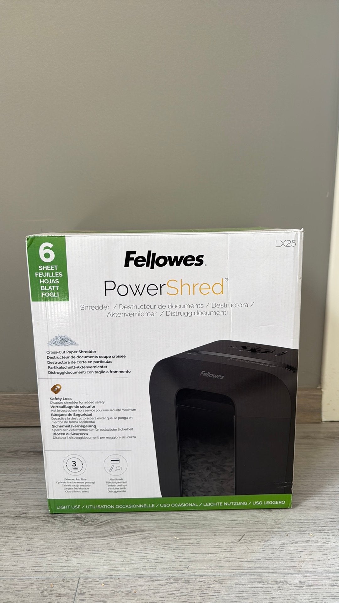 PowerShred LX25 de Fellowes, Enlèvement, Neuf