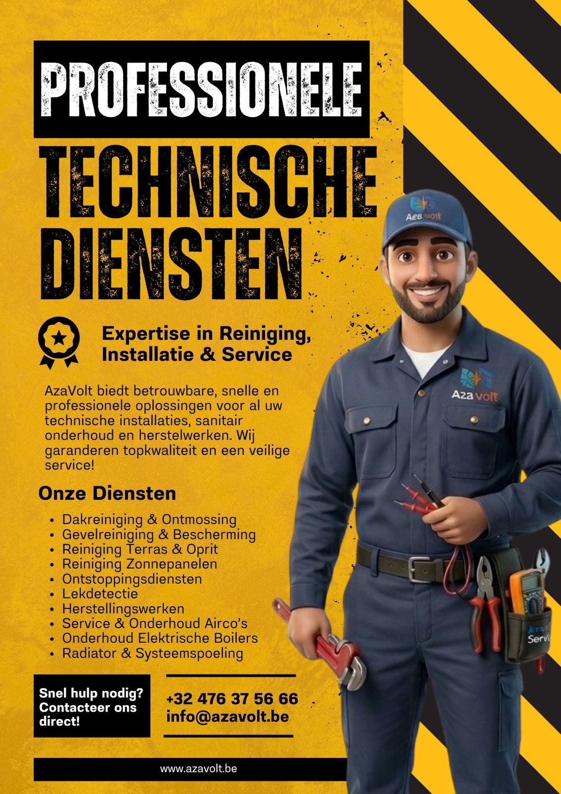Services techniques professionnels et maintenance — AzaVolt, Enlèvement