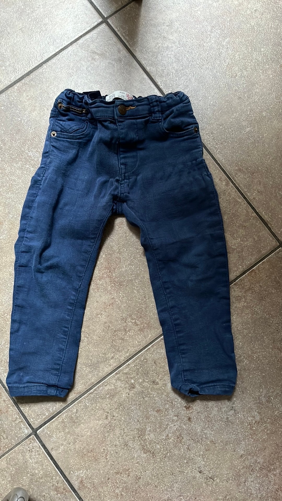 Blauwe broek maat 86, Kinderen en Baby's, Ophalen, Zo goed als nieuw