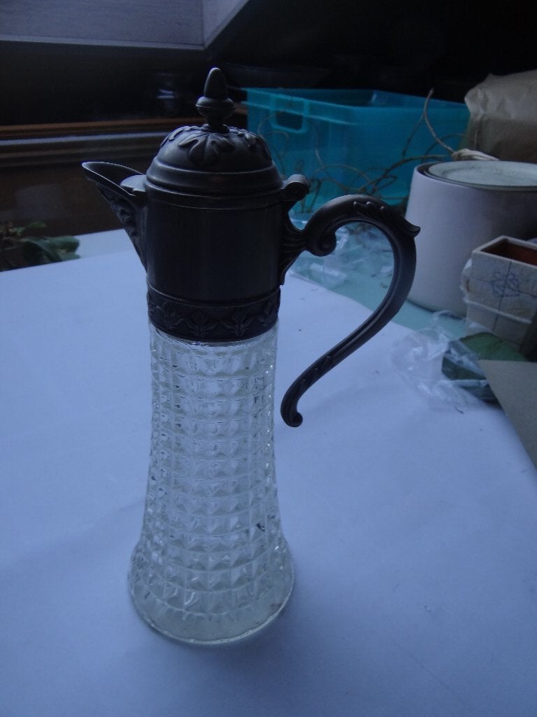 Vintage kristallen karaf, Enlèvement ou Envoi