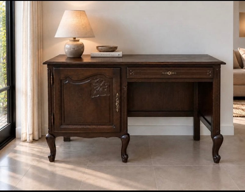 Stijlvol Massief eiken bureau  - bureau chene massif, Ophalen