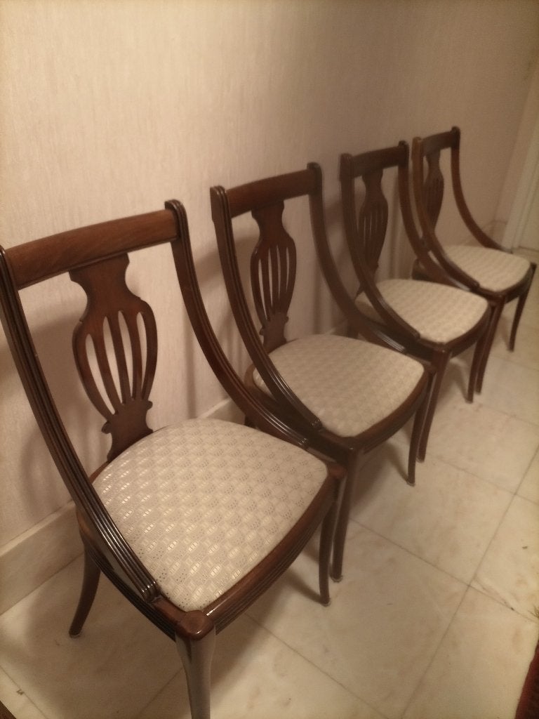 4 regency stoelen, Ophalen, Hout, Gebruikt, Overige kleuren