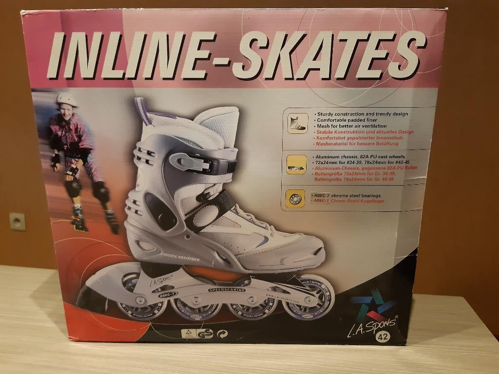 Inline-Skates maat 42 als nieuw, Sport en Fitness, Skeelers, Ophalen, Kinderen, Zo goed als nieuw, Inline skates 4 wielen