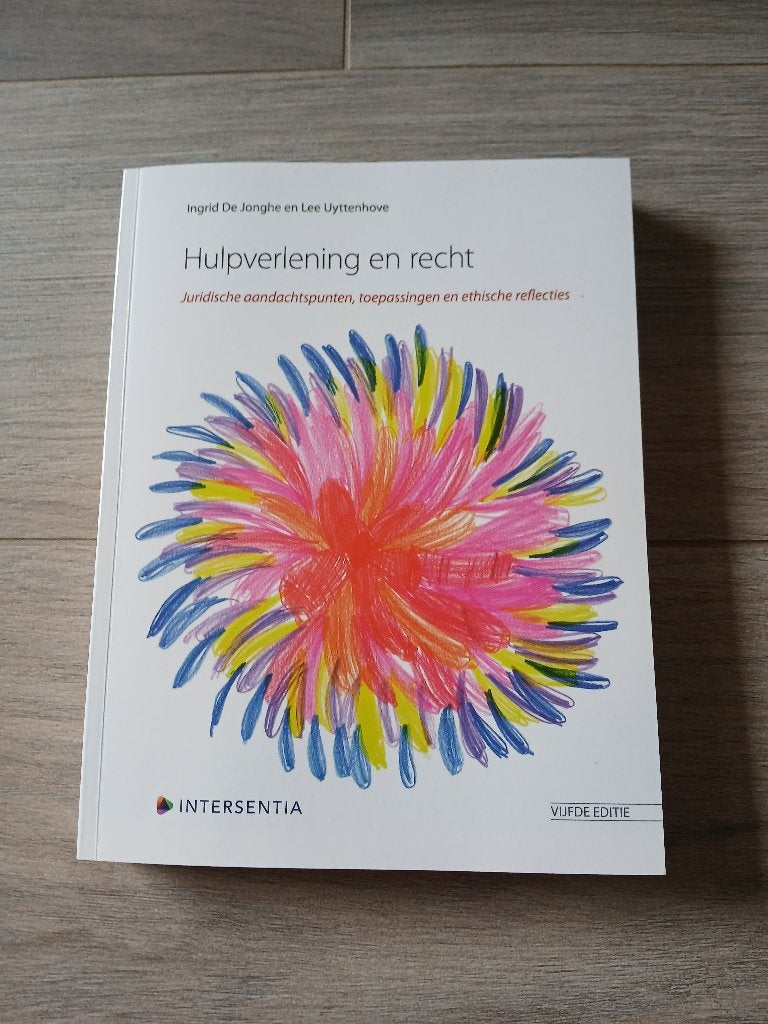 Studieboek Hulpverlening en Recht, Livres, Livres d'étude & Cours, Enlèvement ou Envoi, Comme neuf, Enseignement supérieur professionnel