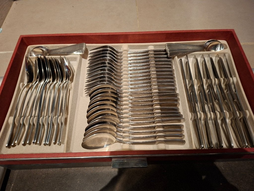 Bestekkoffer voor 12 personen, Enlèvement, Comme neuf, Set de couverts