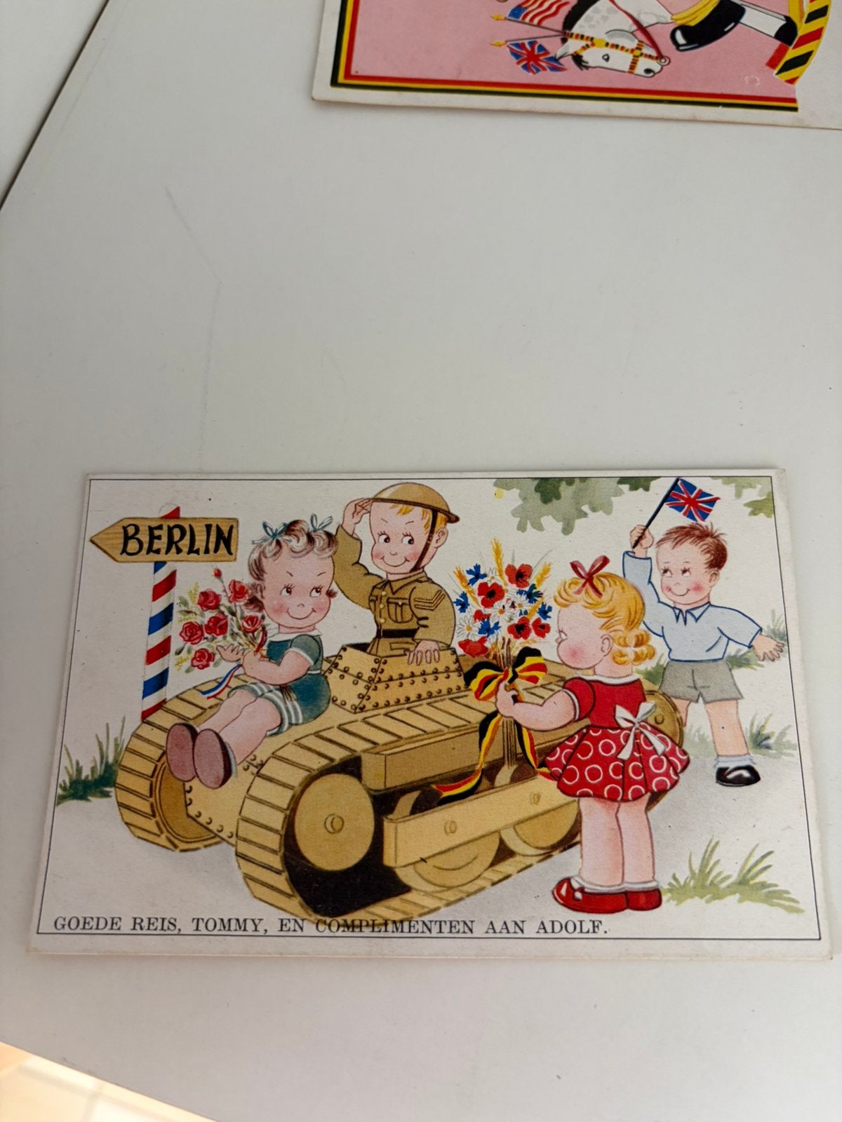 Anti Duitse propaganda kaarten 1944, Verzamelen, Ophalen of Verzenden, Foto of Poster