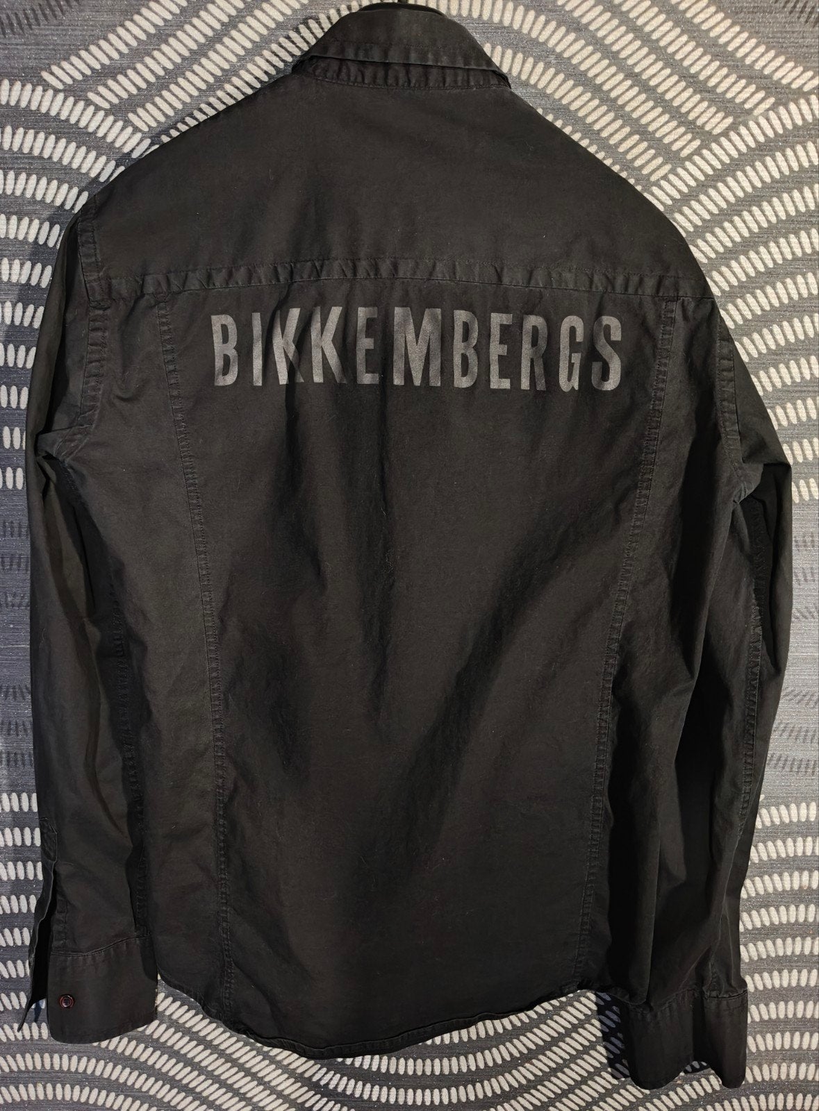 Chemise stretch homme Dirk Bikkembergs Made in Italy -, Kleding | Heren, Ophalen of Verzenden, Zo goed als nieuw, Zwart, BIKKEMBERGS
