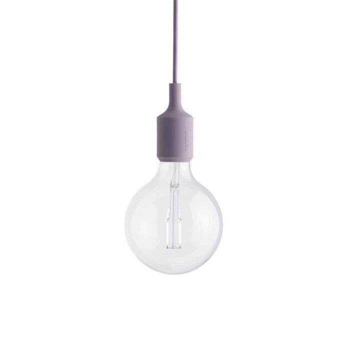 3 hanglamp lichtroze Muuto E27, Ophalen, Gebruikt