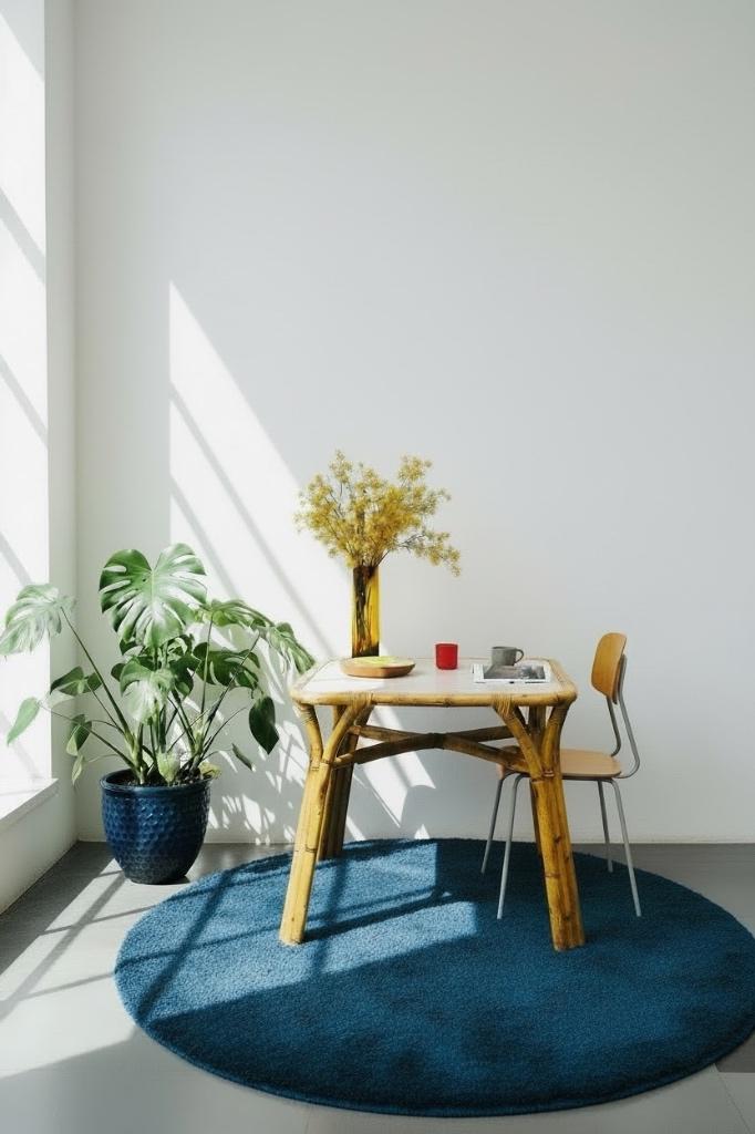 Table vintage en bambou pour 4 personnes, Enlèvement
