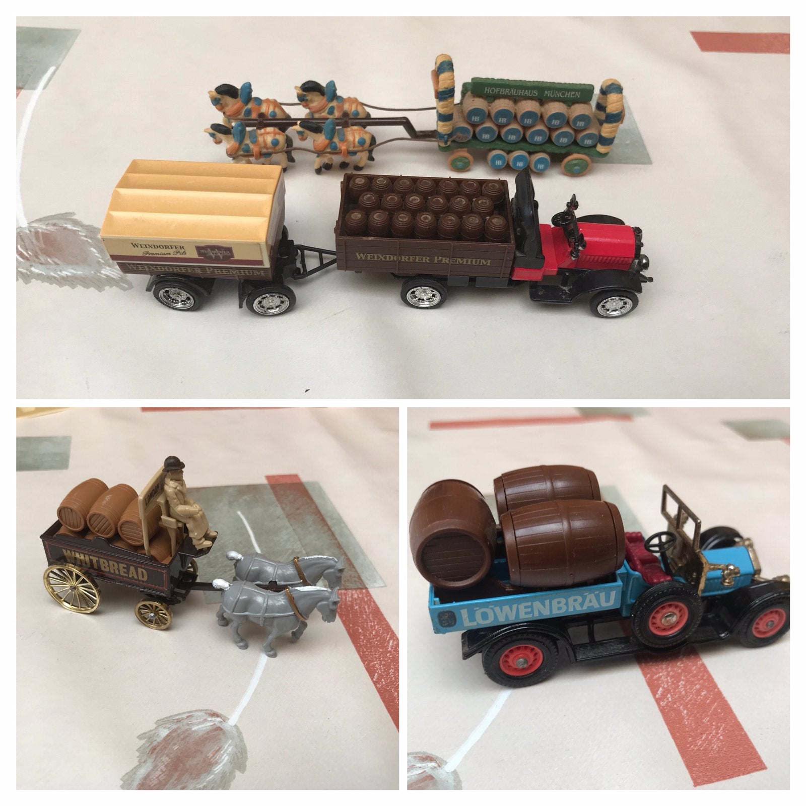 Bierwagens/miniaturen,4 voor 15€, Ophalen of Verzenden, Zo goed als nieuw