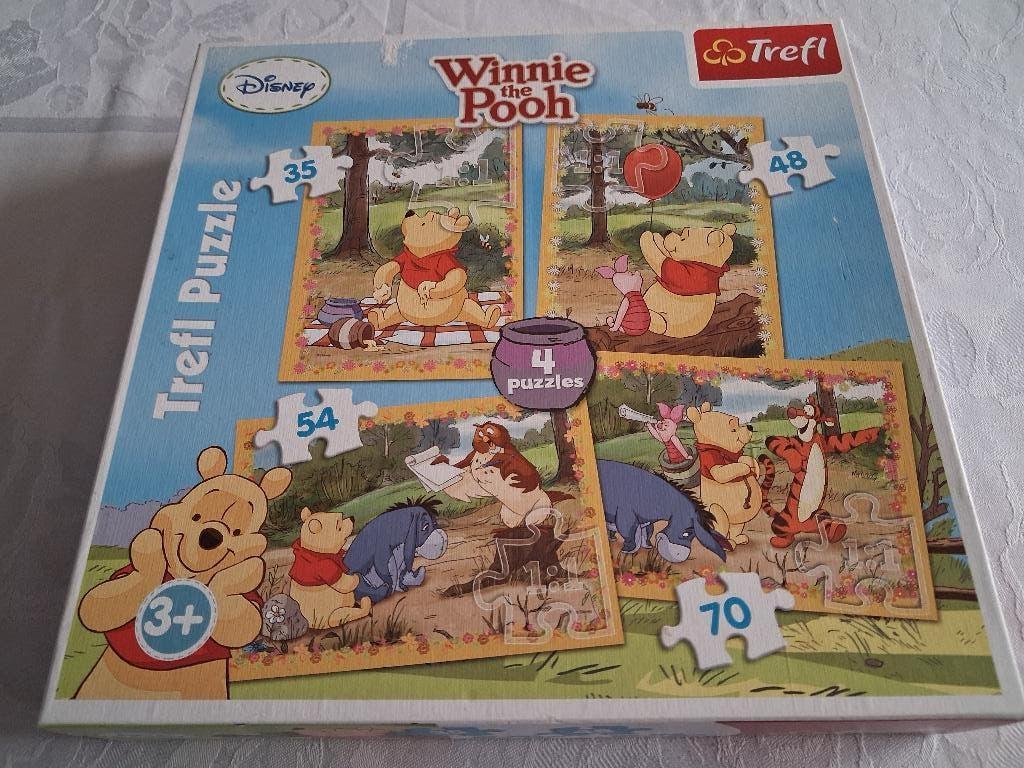 4 puzzels in 1 doos., Kinderen en Baby's, Speelgoed | Kinderpuzzels, Ophalen of Verzenden, Zo goed als nieuw