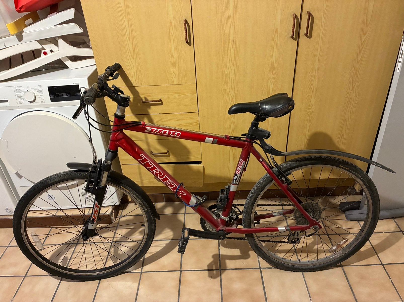Vélo Trek 3700 – VTT 26 pouces, Vélos & Vélomoteurs, Frein sur jante, 45 à 49 cm, Enlèvement, Utilisé
