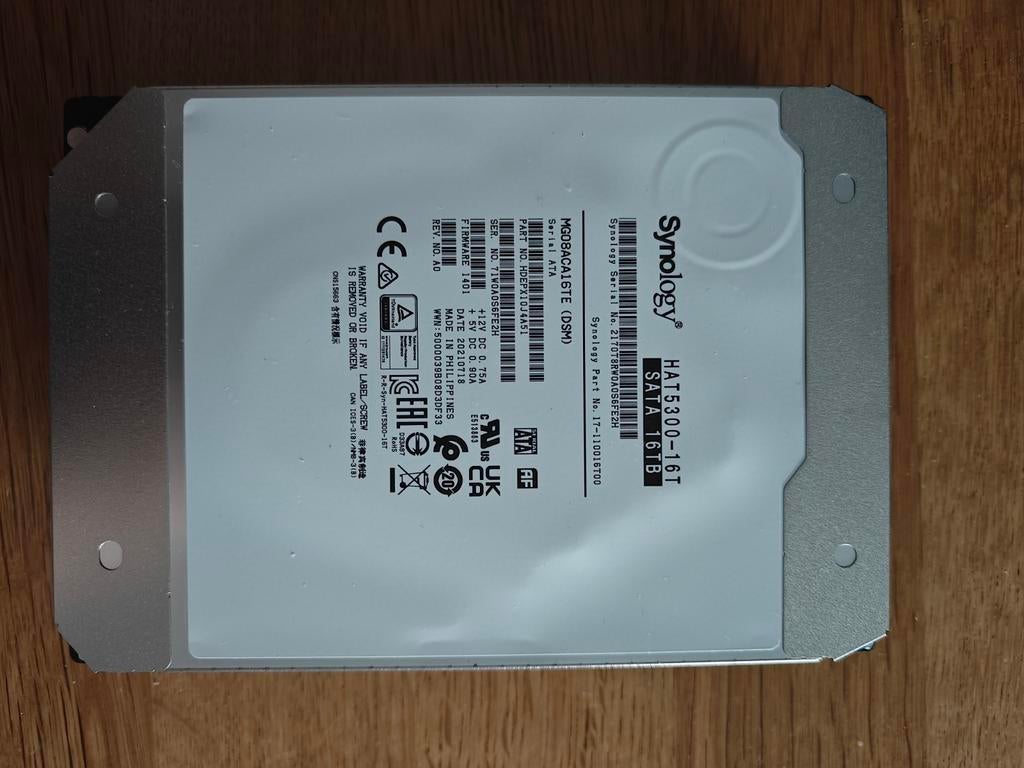 Disque dur Synology HAT5300-16T 16TB Buffer 512MB, Enlèvement ou Envoi