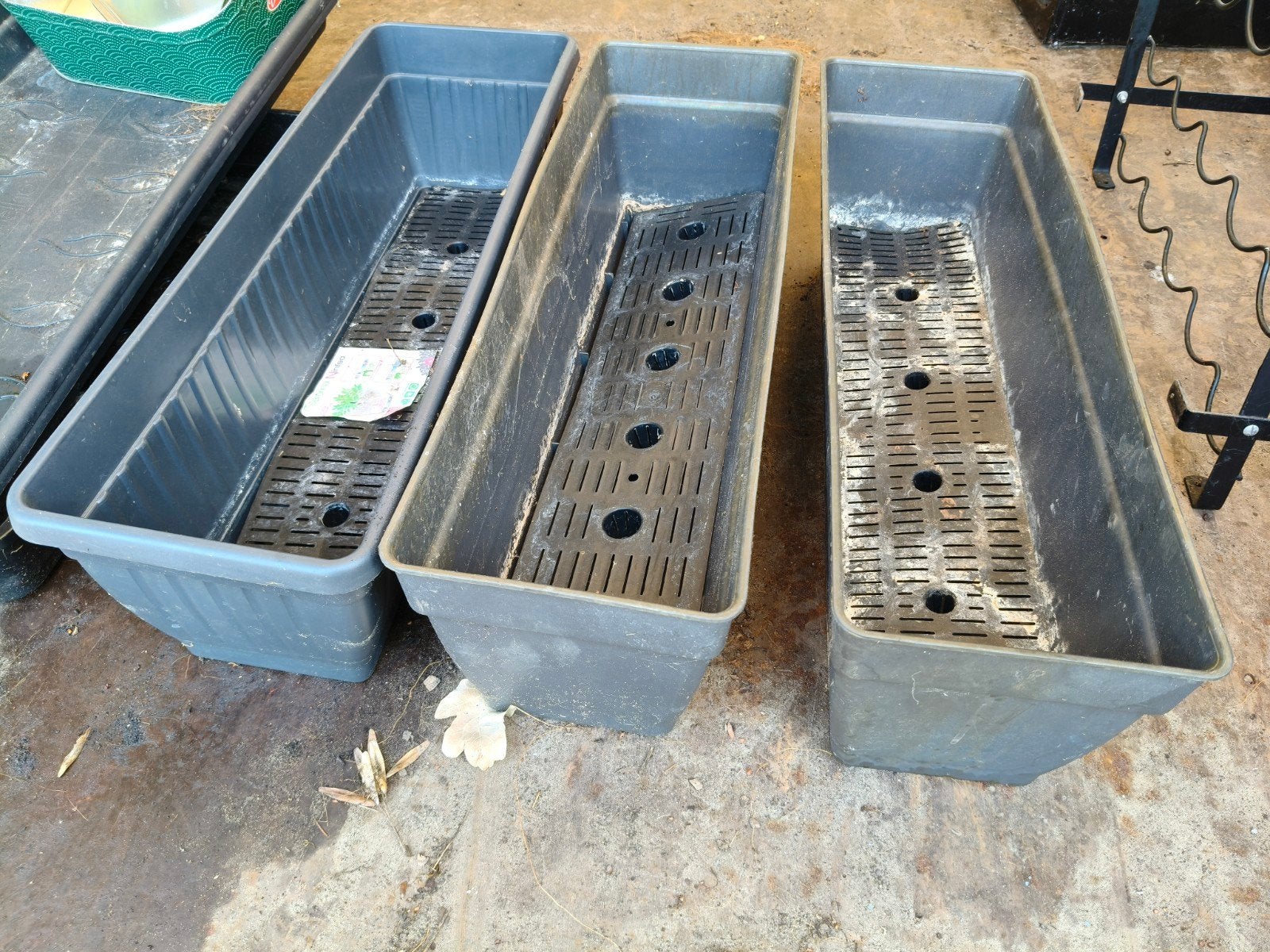 3 bloembakken, Tuin en Terras, Bloembakken en Plantenbakken, Ophalen, Kunststof