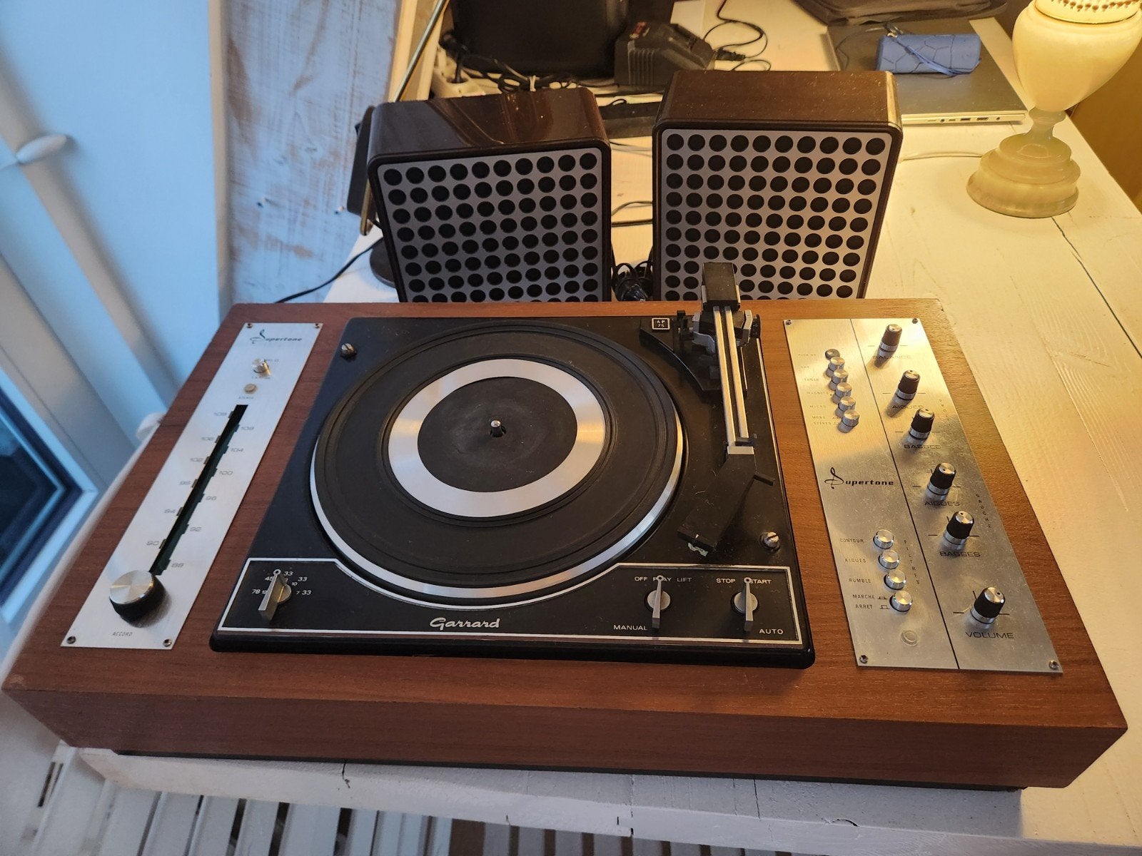 Garrard Supertone Tuner draaitafel, Ophalen