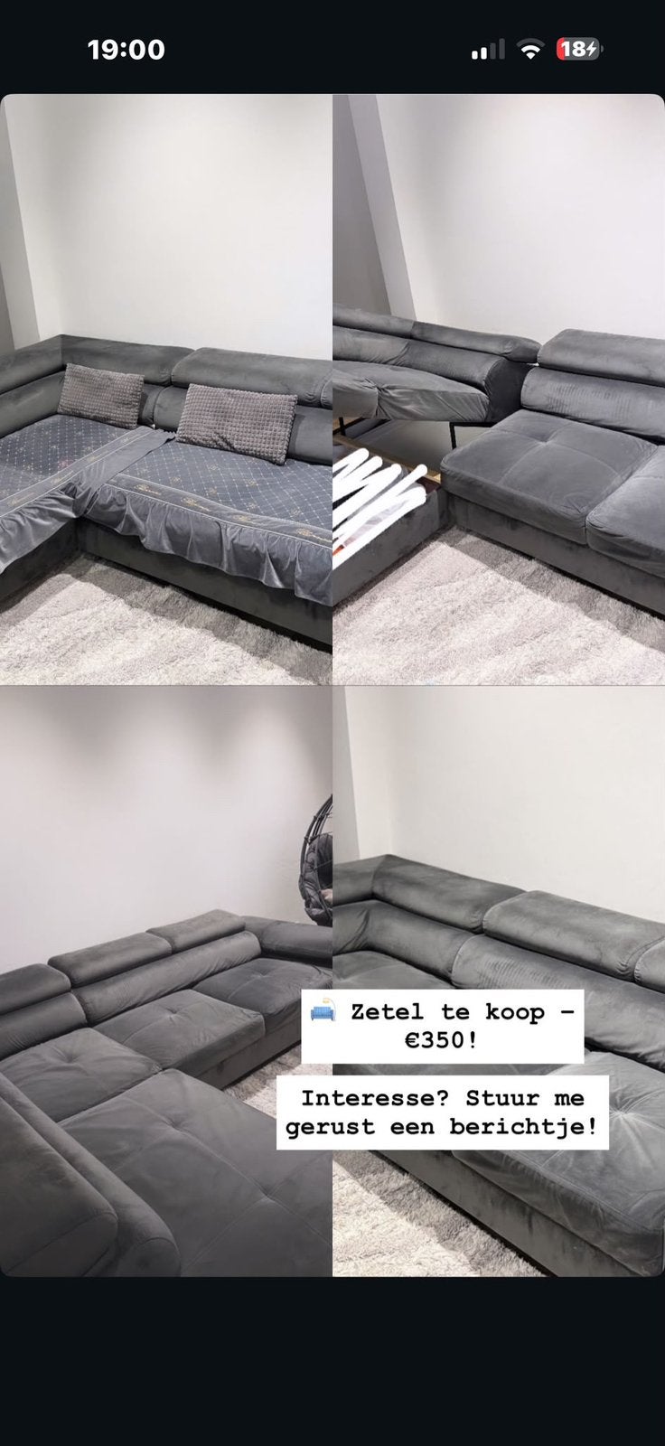 Zetel, Huis en Inrichting, Ophalen, Zo goed als nieuw