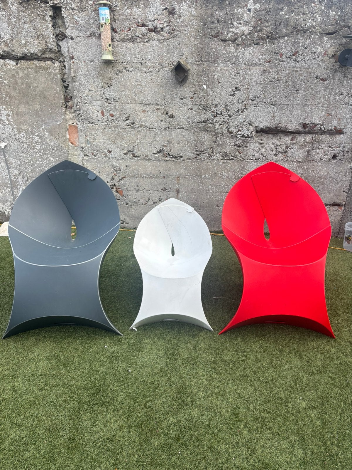 Opvouwbare stoelen, Huis en Inrichting, Stoelen, Ophalen, Overige materialen, Drie, Wit
