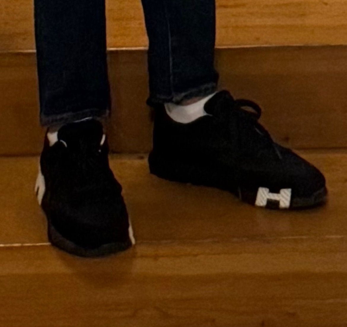 Chaussure hermes, Enlèvement ou Envoi, Porté, Noir