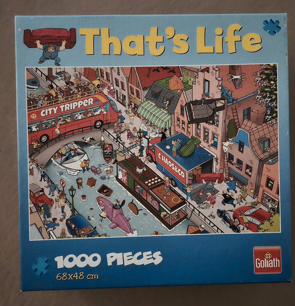 Puzzel That’s Life 1.000 st. “Chaos in the city”, Ophalen of Verzenden, 500 t/m 1500 stukjes, Zo goed als nieuw, Legpuzzel