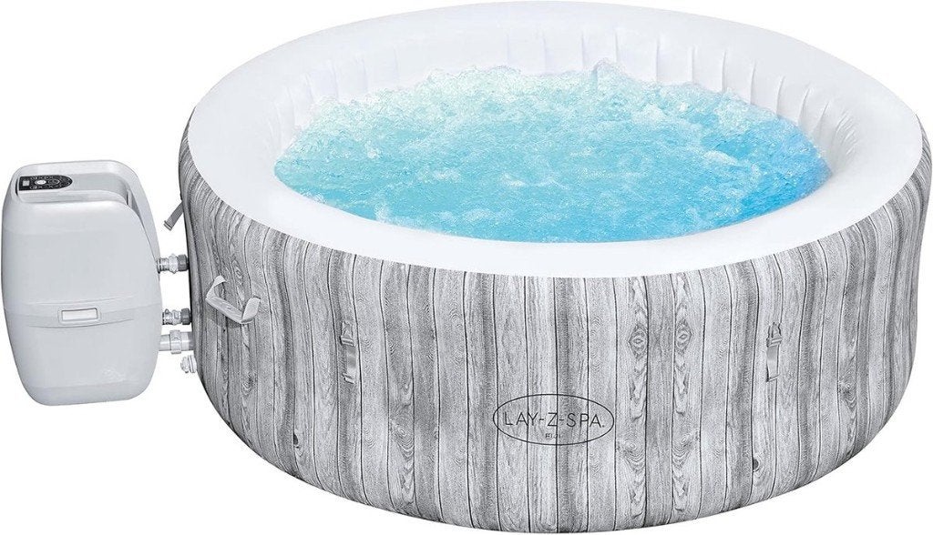 Lazy Spa Fiji + toebehoren, Tuin en Terras, Bubbelbaden en Hottubs, Ophalen, Gebruikt, Afdekzeil, Opblaasbaar