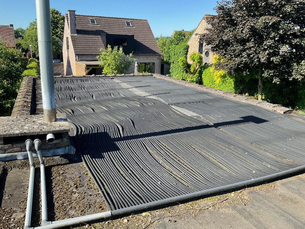 zonnecollector, Ophalen, Gebruikt, Verwarming