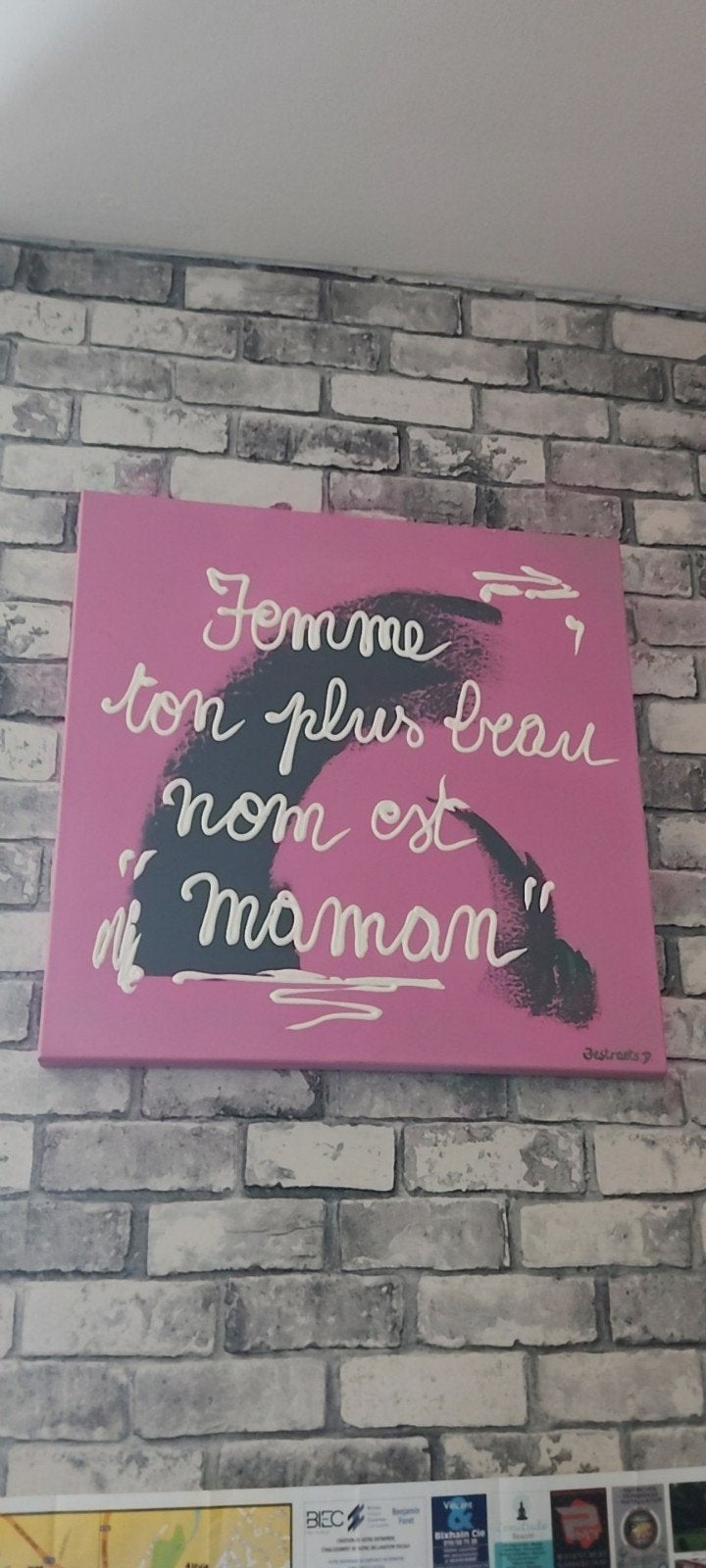 tableau Dominique festraets contemporain, Maison & Meubles, Tableau, Enlèvement
