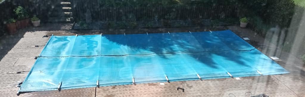 Couverture à barres piscine 9mx4.6m, Jardin & Terrasse, Piscines, Piscine intégrée, 300 cm ou plus, Enlèvement, Utilisé