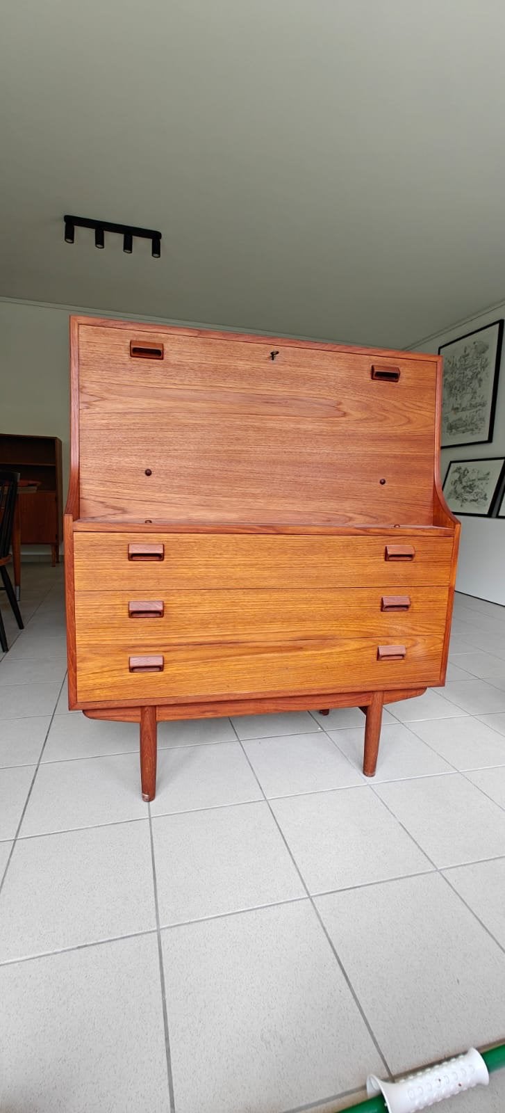 Secretaire vintage 60, Huis en Inrichting, Ophalen, Zo goed als nieuw, Vintage