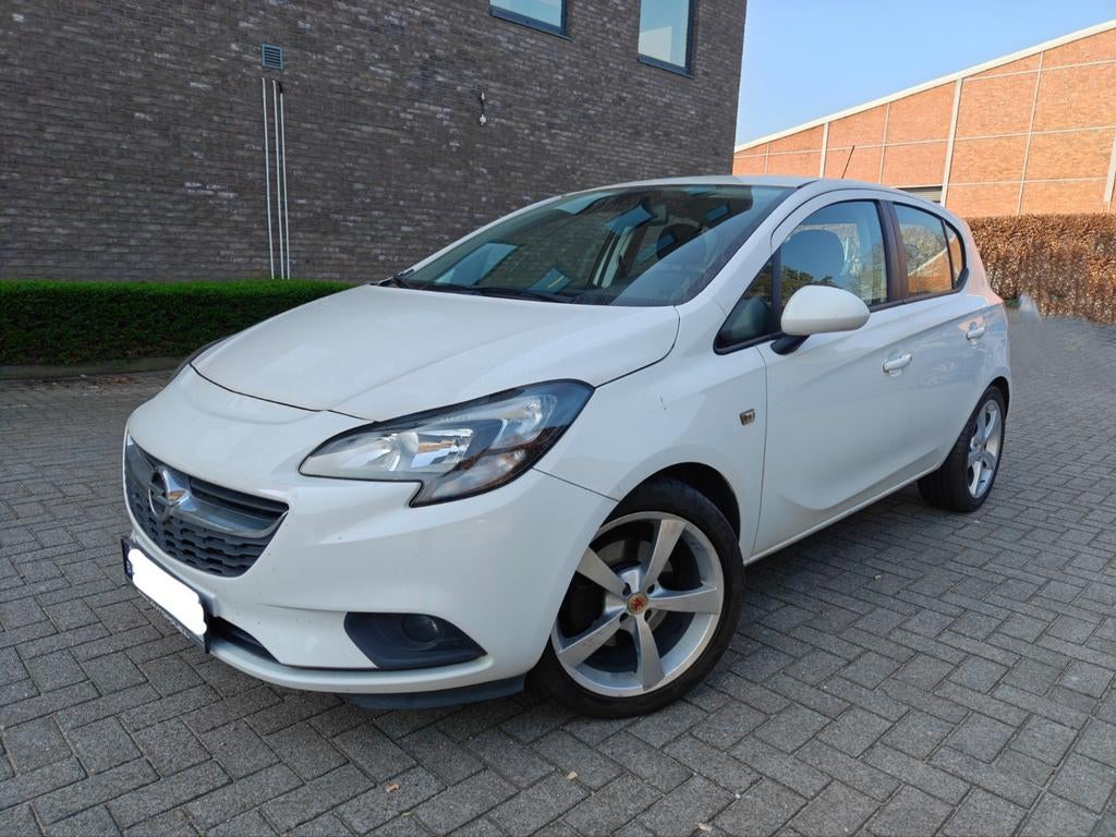 Opel Corsa 1.4i/ 74.000 km/ 2019/ 1e eigenaar/ CarPlay, Auto's, Stof, Start-stop-systeem, Wit, Bedrijf