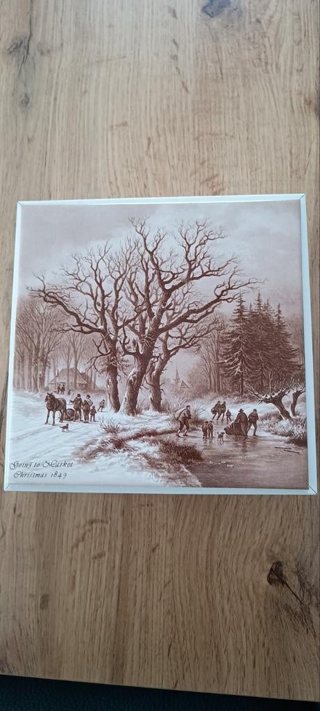 Antieke vintage glanzende tegel merk Mosa Holland, Ophalen